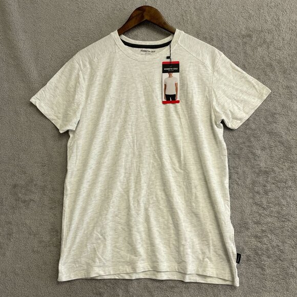 NEW Kenneth Cole Men's M Light Gray T-Shirt 4-Way Stretch & Comfort - Picture 2 of 7